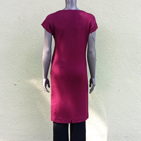 ST JOHN/NEIMAN MARCUS LADIES VINTAGE DENSE WOOL BLEND LUXURY FABRIC MIDI DRESS - Picture 11 of 17